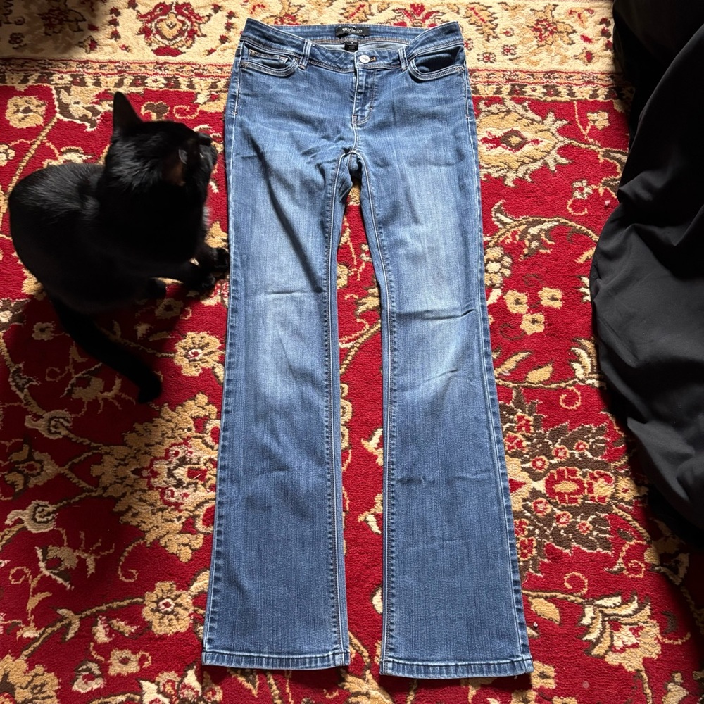 White House Black Market Blue Straight Leg Jeans